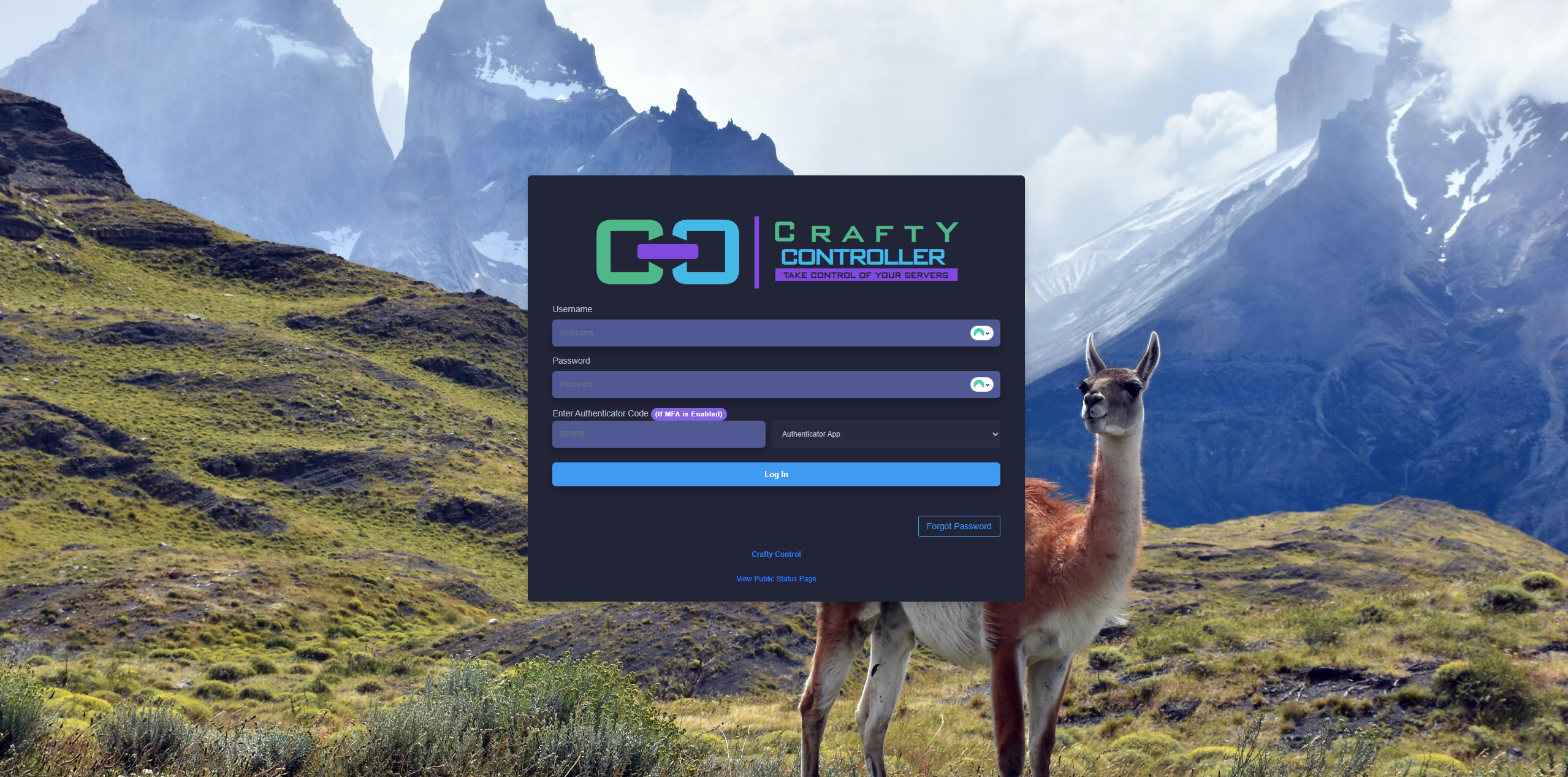Crafty Controller Ansicht 1
